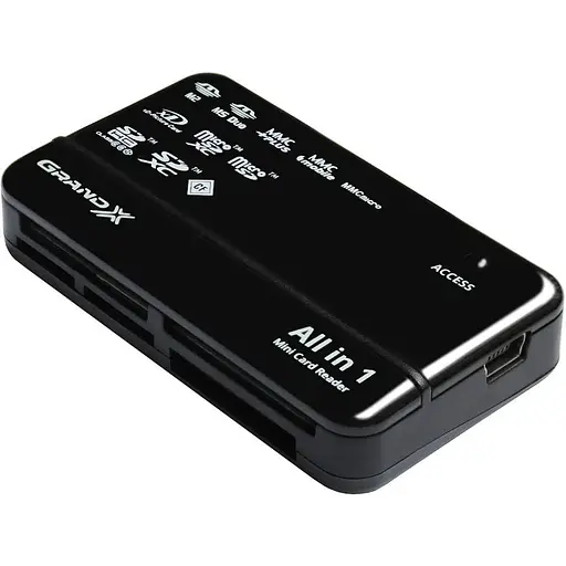 Картридер внешний Grand-X Usb 2.0 All in 1 многоформатный универсальный
