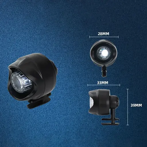 1 шт. Фари для взуття, що перезаряджаються Croc 3 Вида вогнів Ліхтар Малі режими освітлення, білий - фото 2