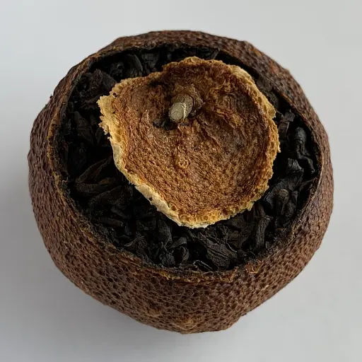 Шу пуэр в мандарине 2013 года 25-30 г - фото 2