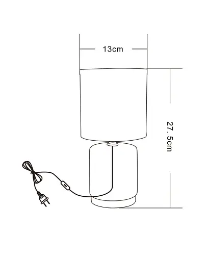 Настільна лампа Zuma Line Ceri E14 1x40W IP20 біла - фото 2