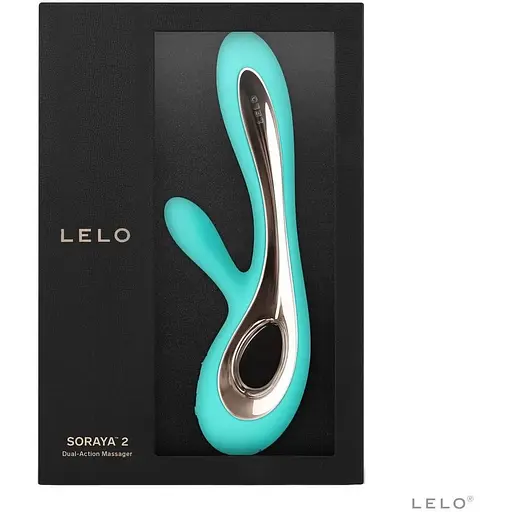 Вібратор-кролик Lelo Soraya 2 Aqua 12 режимів подвійна стимуляція G-точки та клітора до 4 годин роботи - фото 4
