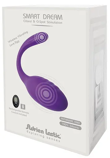 Віброяйце Adrien Lastic Smart Dream II 10.6 см фіолетовий - фото 3