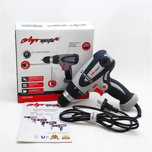 Шуруповерт сетевой Луч Профи СШЛ-850 0-750 об/мин 850 Вт 30412 - фото 2