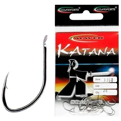 Крючок Maver Amo Katana 1150A №16, 20 шт. Major Craft (1013-1300.27.12)