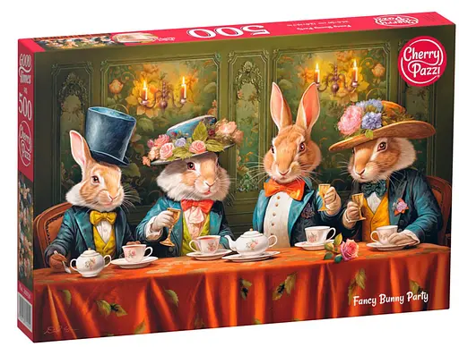 Пазли CherryPazzi Вечірка з кроликами, 500 елементів, 34.5x50 см, 20050