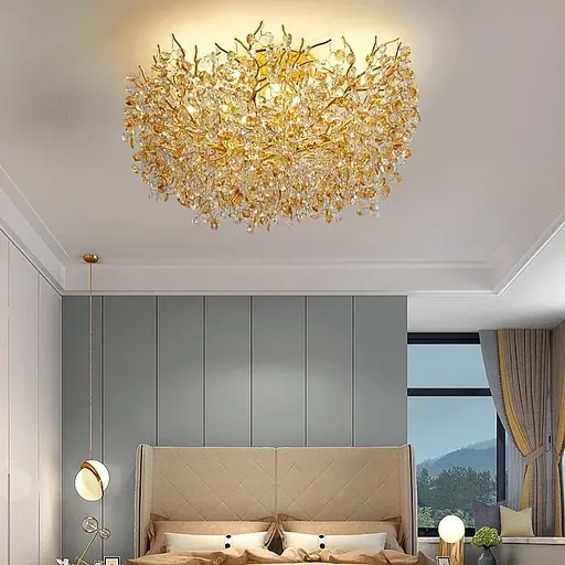 Подвесная люстра с хрустальными камешками Bouquet Line.F Диаметр 60см - фото 2