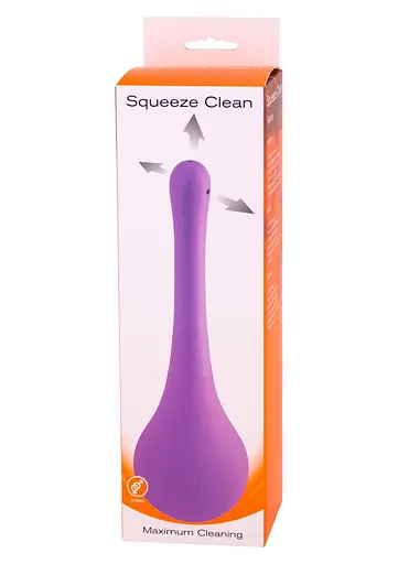 Анальний душ Seven Creations Squeeze Clean 250 мл (фіолетовий) - фото 3