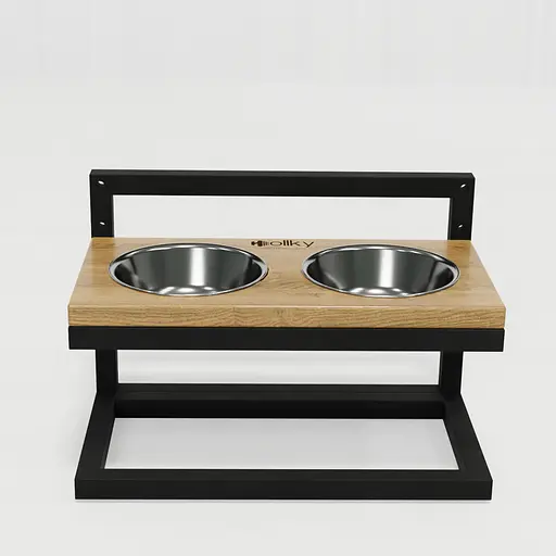 Hollky Flex S — миски на регульованій підставці для маленьких собак (2 × 0.450 л) - фото 3