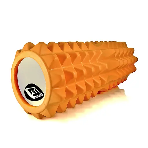 Массажный ролик EasyFit Grid Roller 33 см v.1.2 Оранжевый (EF-2022-OR) - фото 1