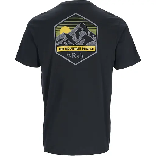 Футболка Rab Stance Mountain Peak Tee Beluga Black L (1033-RB QCB-66-BEL-LRG) - фото 2
