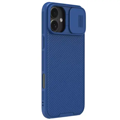 Карбонова накладка Nillkin CamShield Pro Magnetic для Apple iPhone 16, 6.1 Blue - фото 3