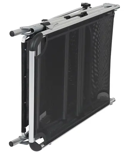 Ліжко розкладне Bo-Camp Sun Lounger With Sunscreen 5 Positions Black (1304460) - фото 3