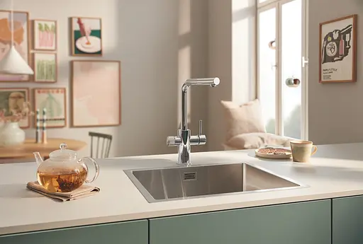 Змішувач для кухні з підключенням питної води Grohe Blue Pure Minta 30590000 Хром - фото 5