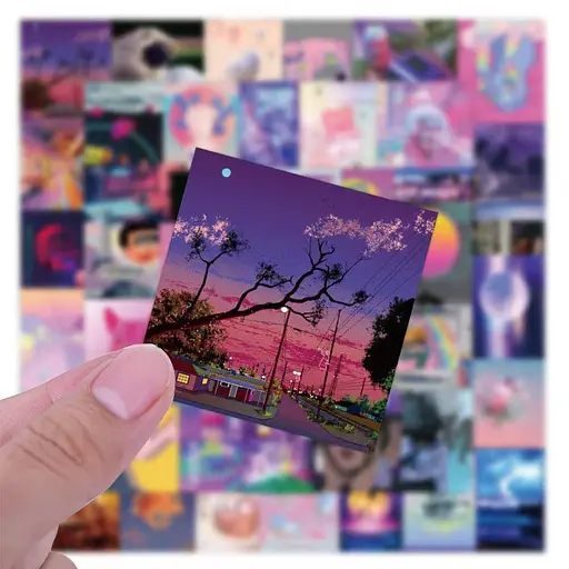 Стікерпак Космічні мрії Набір наклейок GeekLand Cosmic dreams 50 штук - фото 5