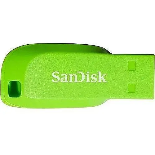 Флеш-накопичувач SanDisk Cruzer Blade USB 2.0 64 GB зелений (SDCZ50C-064G-B35GE) - фото 1