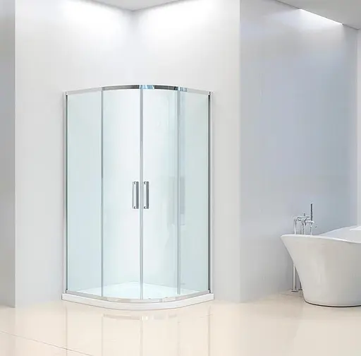 Душевая кабина Dusel A-511 80x80x190 шиншилла, Универсальная, прозрачная, хром, 80x80 - фото 1