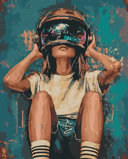 Набор для росписи по номерам Пространство в глазах, Ideyka, 40x50 см, КНО8548