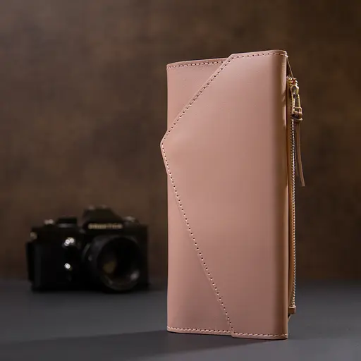 Женский кожаный кошелек Grande Pelle 21х10х2 см acs0018766 - фото 8