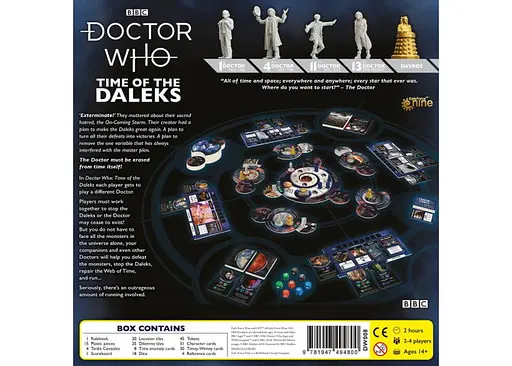Настольная игра Gale Force Nine Доктор Кто: Время Далеков (обновленное издание) (Doctor Who: Time Of The Daleks - Updated Edition) (англ.) (PS207) - фото 2