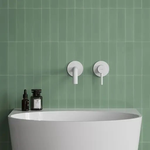 Смеситель для умывальника скрытого монтажа Omnires Y white matt Y1215HLWM Белый матовый - фото 3