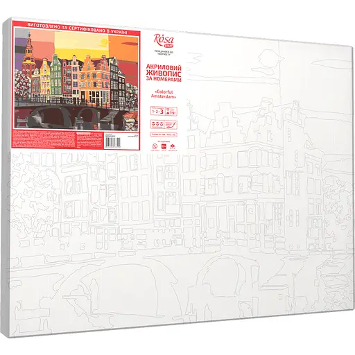Картина за номерами Rosa Start Colorful Amsterdam 35x45 см - фото 2