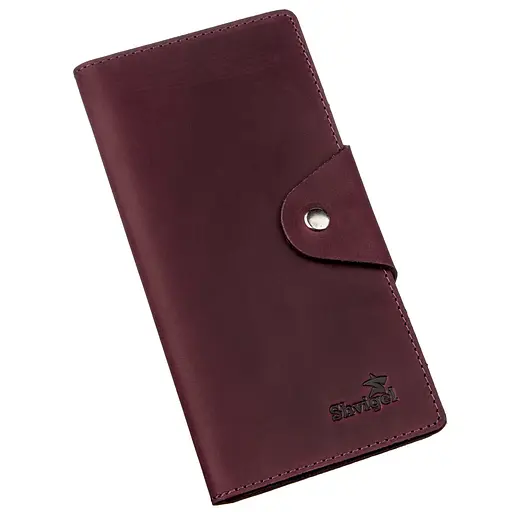 Женский кожаный кошелек Shvigel 18х8.5х1 см acs0016081 - фото 1