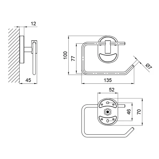 Держатель для туалетной бумаги Lidz (CRM)-114.03.03 - фото 4