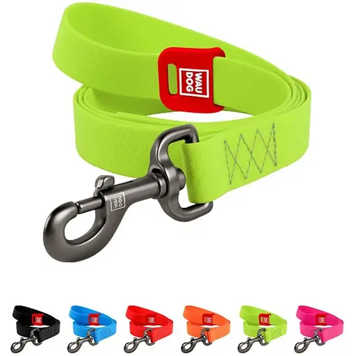 Повідець для собак Waudog Waterproof водостійкий M, салатовий - фото 3