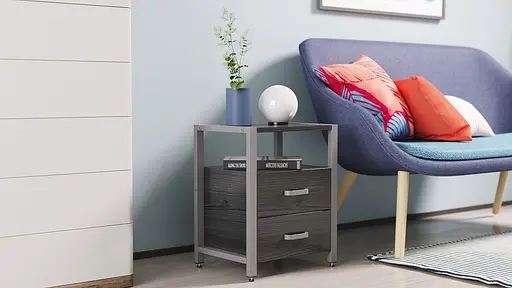 Тумба универсальная Вивьен 2/2 50x41x40 серый ДСП Сосна Кембра 16мм FRD-104170 - фото 4