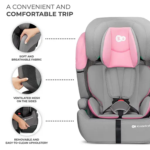 Автокресло Kinderkraft Comfort Up i-Size Pink (KCCOUP02PNK0000) - фото 9