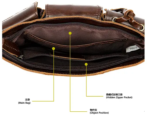 Чоловіча шкіряна сумка-бананка Vintage 23,5х13х3 см 000156015 - фото 8