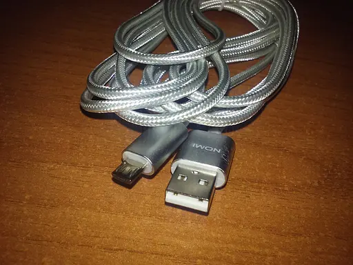 Кабель microUSB з довгим конектором Nomi 2 м - фото 2