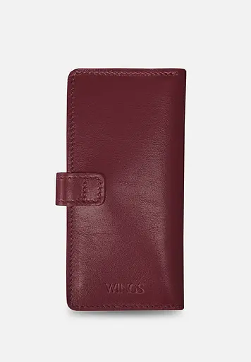 Шкіряне портмоне Classic бордове - фото 3