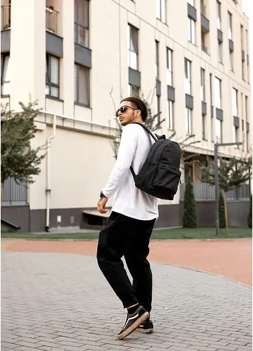 Чоловічий рюкзак Sambag BRIX PJT CLASSIC чорний 40 х 27 х 15 см (11711065m) - фото 2