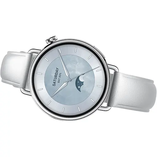 Смарт-часы Xiaomi Watch S4, 41 мм Leather Strap White BHR07VUGL (148154) - фото 4