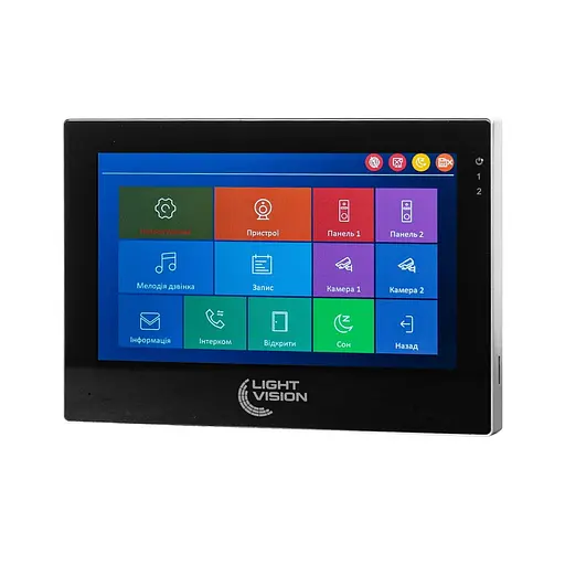 Видеодомофон 7" WiFi Tuya Light Vision SINGAPORE FHD Black (82-00231) - фото 2