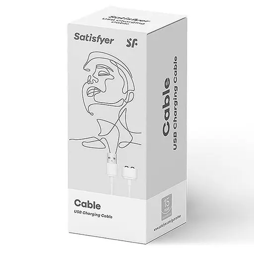 Запасной кабель для игрушек Satisfyer USB charging cable White - фото 3