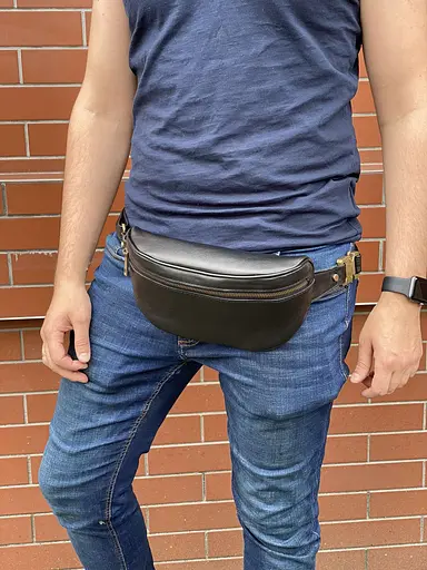 Шкіряна чоловіча сумка Newery 13х26х7 см sum0023823 - фото 2