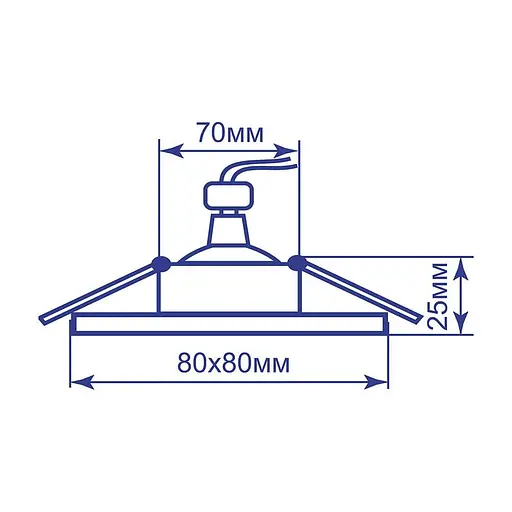 Встраиваемый светильник Feron DL6300 под лампу белый - фото 2