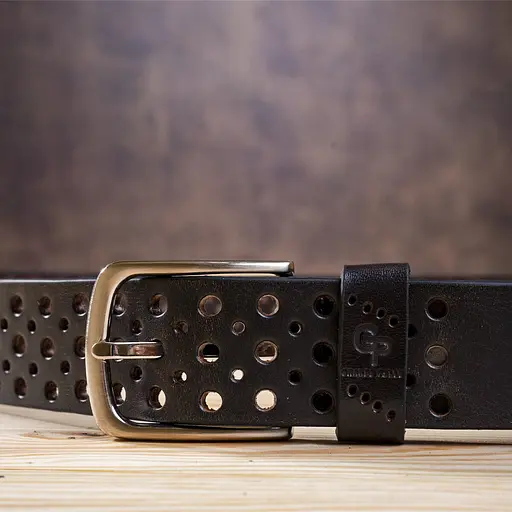 Ремінь шкіряний Grande Pelle чоловічий 4х120 см acs0014970 - фото 7