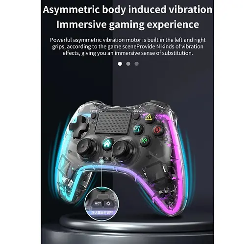 Геймпад джойстик Voltronic P-05 Wireless DualShock 4 for PS4/Switch/PC/IOS MFI/Adndroid HID - фото 18