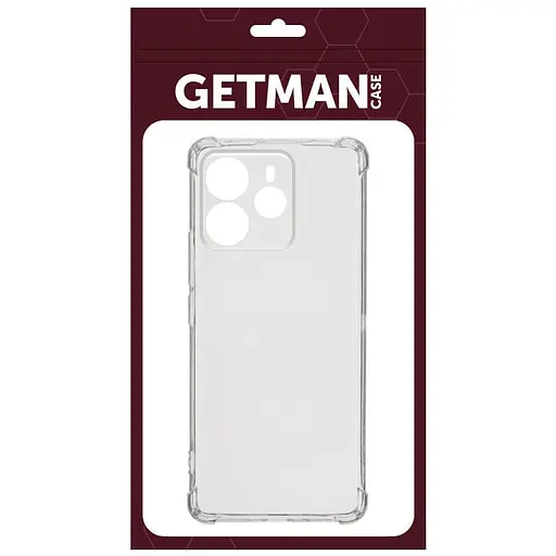 TPU чохол Getman Ease logo посилені кути Full Camera для Xiaomi Redmi Note 14 5G Безбарвний (прозорий) - фото 3