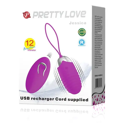 Віброяйце Pretty Love Jessica 7.5 см фіолетовий - фото 8