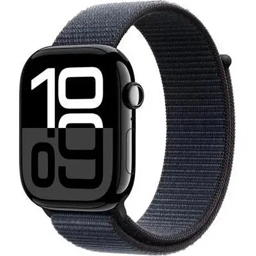 Смарт-годинник Apple Watch Series 10 GPS 46мм Jet Black Aluminum Case w. Ink Sport Loop (MWWR3)