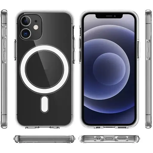 Чохол-накладка DK для Apple iPhone 12 / 12 Pro SGP MagSafe Composite (clear) - фото 4