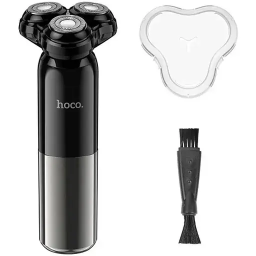 Мужская электробритва для бороды Hoco HP35 Induction 3-blade electric shaver 600mAh IPX7 Black - фото 8