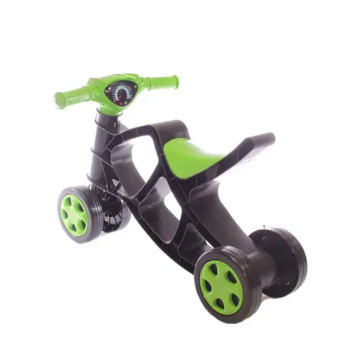 Дитячий біговел Мінібайк 0136/01 чорний з зеленим - фото 2