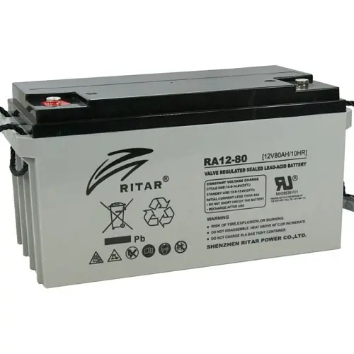 Аккумулятор Ritar AGM DC12-80, Gray Case, (12V 80Ah)