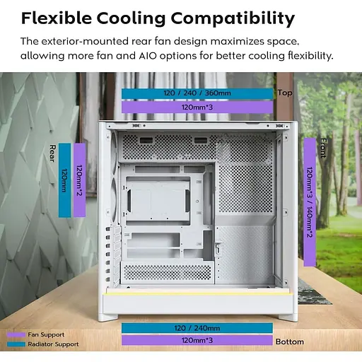 Корпус MONTECH HS01 (W) (HS01 (W)) - фото 9