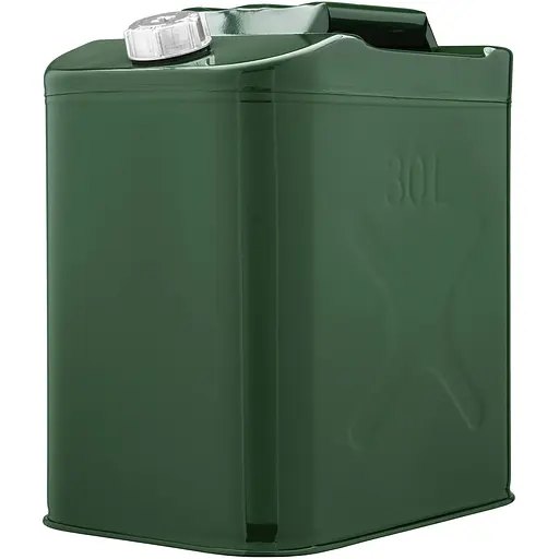 2E Канистра топливная вертикальная 30л металл 0.8мм, 3.3кг, зеленый